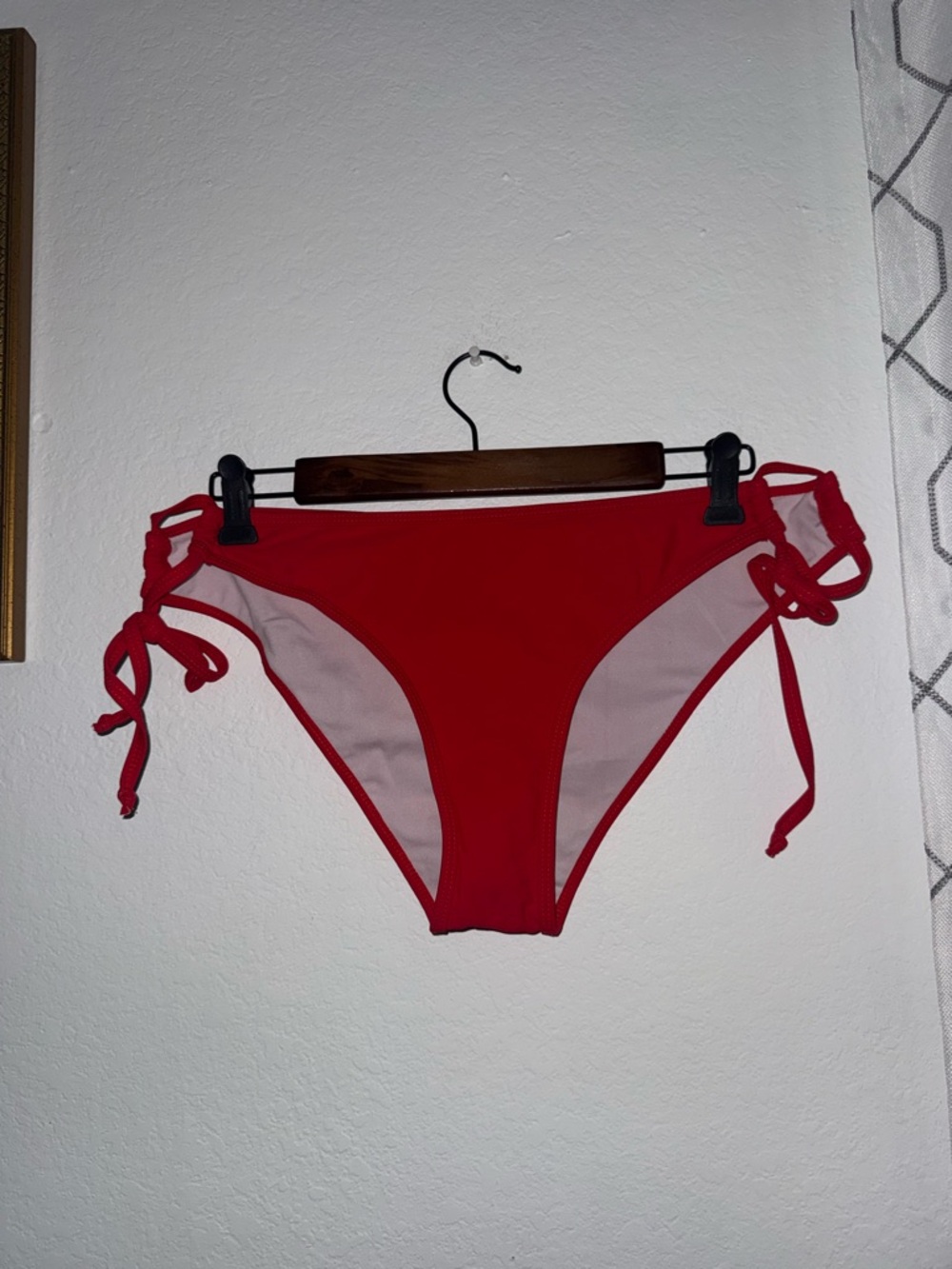 Red Side-Tie Bikini Bottoms